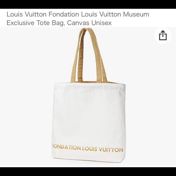 [Louis Vuitton] Fondation Louis Vuitton Museum Limited Tote Bag Canvas  Unisex